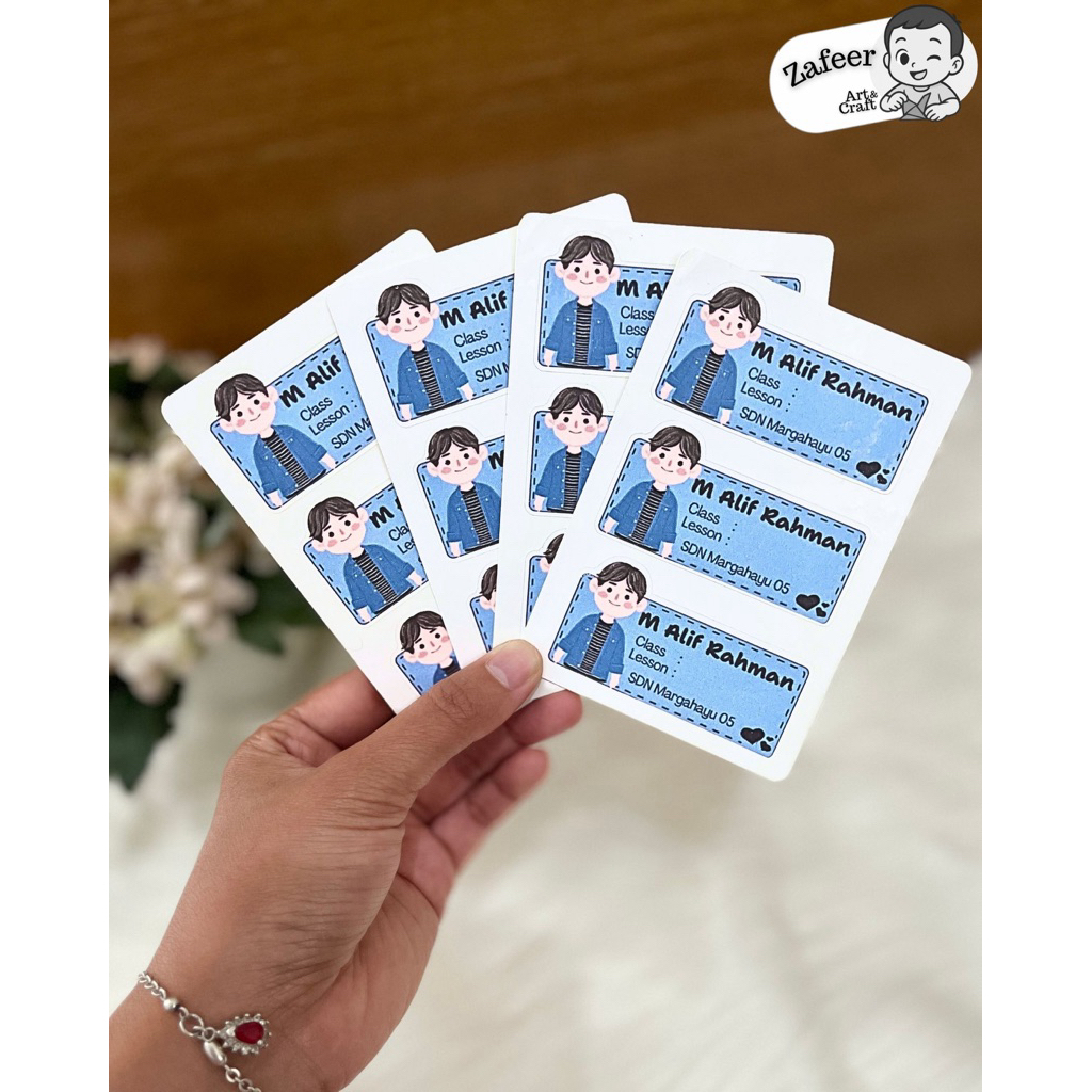 

Sticker Stiker Label Buku isi 50pcs