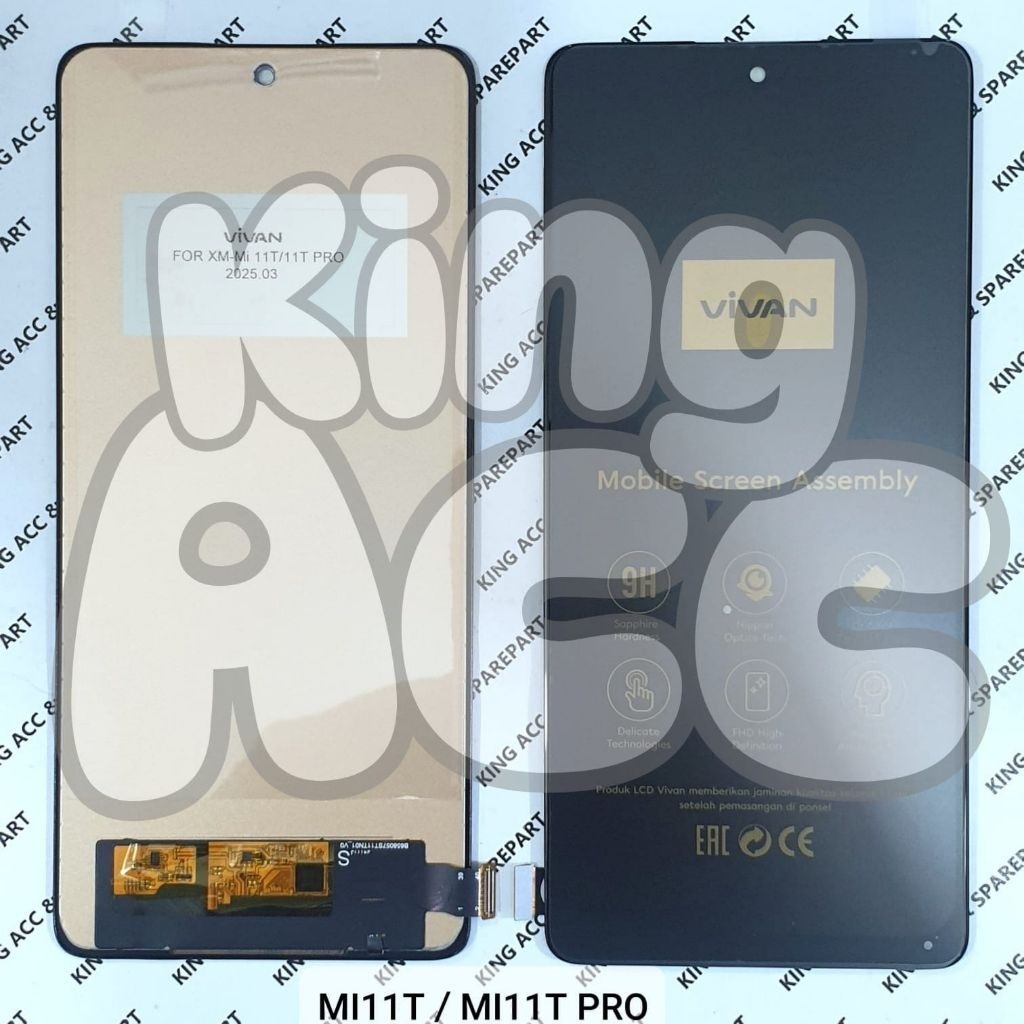 VIVAN LCD TOUCHSCREEN XIAOMI MI11T / MI11T PRO / MI 11T / MI 11T PRO BLACK