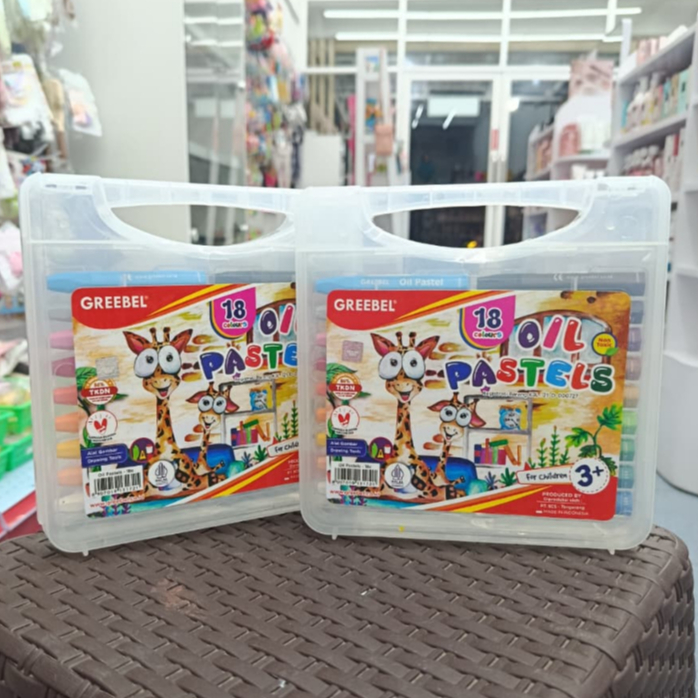 

Grebel Oil Pastels 18 Warna – Crayon Minyak Anak & Dewasa Warna Cerah Harga Grosir Bisa COD