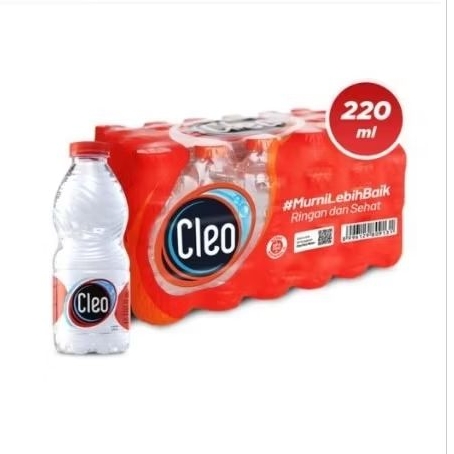 

cleo mini air mineral 220ml isi 24pcs
