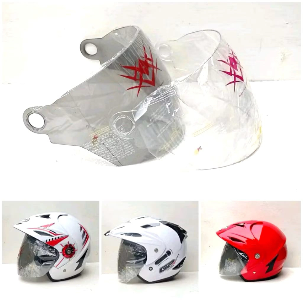 Kaca helm takachi G2 Exterminator AVA JPX dobel Visor JPR HBC X80 Caberg dll || all tyep || COD || K