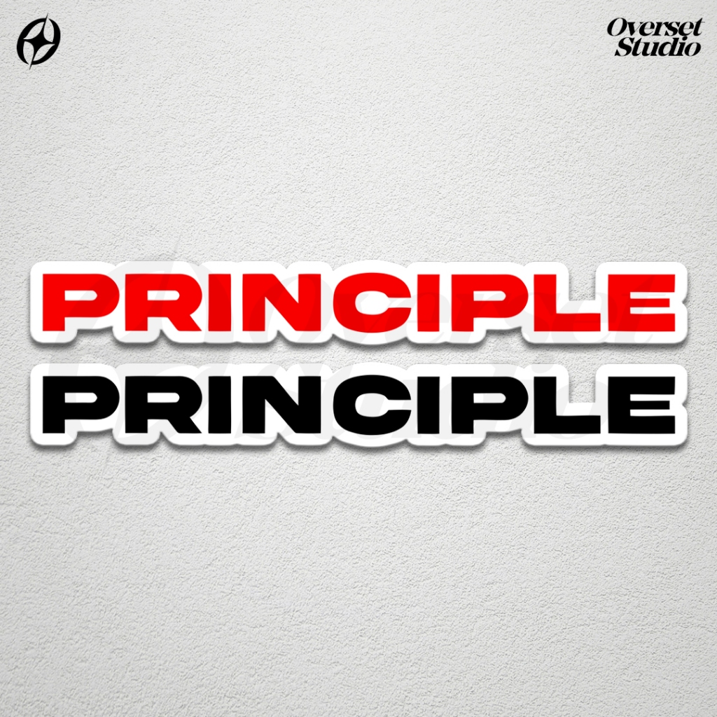 

(GRATIS ONGKIR & COD) Sticker Brand Principle / Stiker Principle Logo / Sticker Principle Brand Hypebeast Streetwear / Sticker Snsb Calle Chmb Preface / Sticker Vinyl Glossy / Sticker Aesthetic / Stiker Brand Lokal / Stiker Tumbler / Stiker Anti Air
