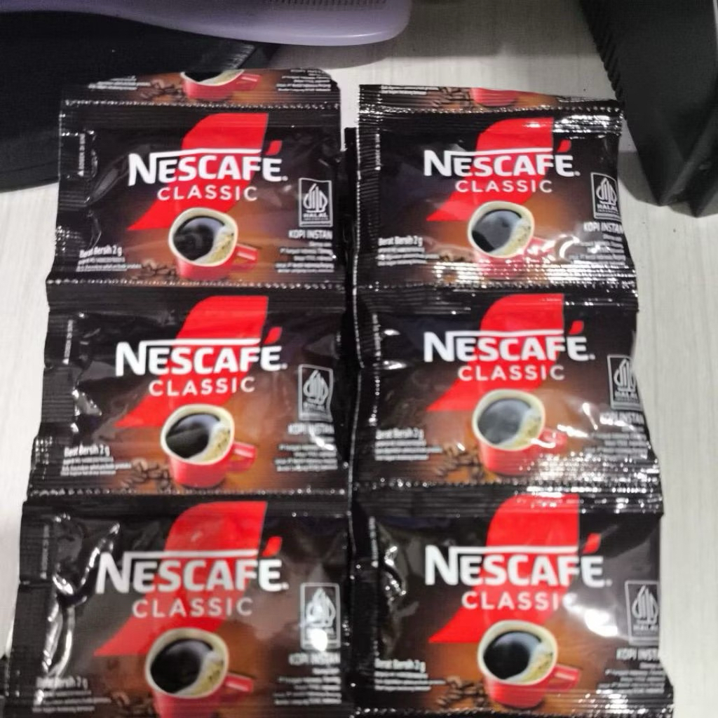 

kopi Nescafe classic 1 pack isi 60 sachet @ 2 gram