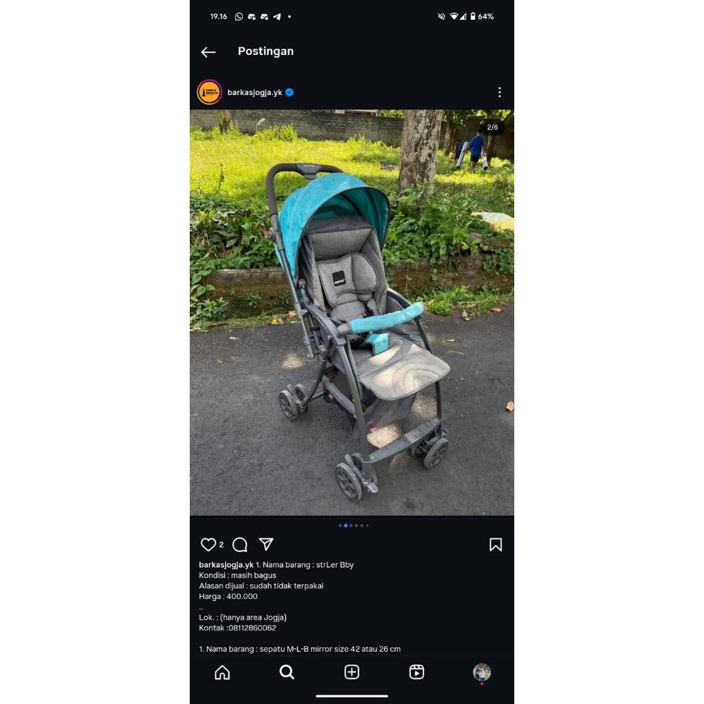 stroller baby preloved