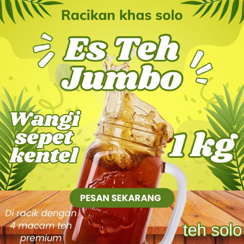 

TEH RACIKAN SOLO ASLI 1kg (Premium Wangi Sepet Kentel) - Teh Madinah
