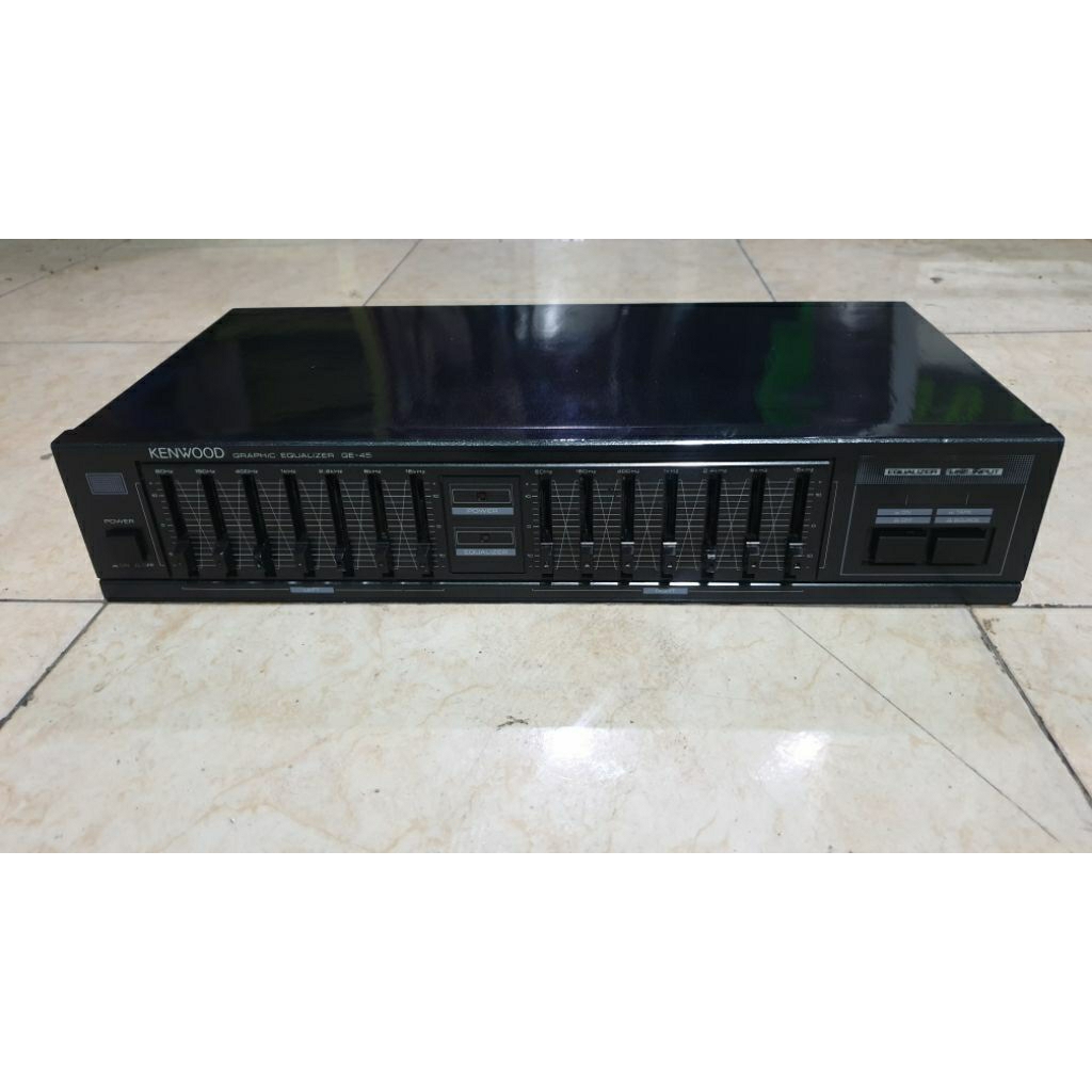 equalizer kenwood ge-45 made in japan  vintage 2x7band 14channel graphic equalizer second bekas norm