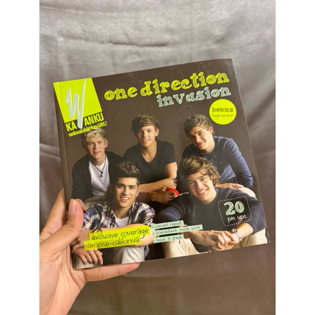 Preloved majalah kawanku edisi One Direction Invasion + poster