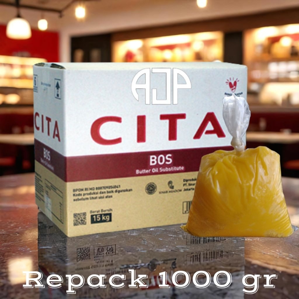 

CITA BOS (Butter Oil Substitute) / Pengganti Minyak Mentega | Repack 1000 gr