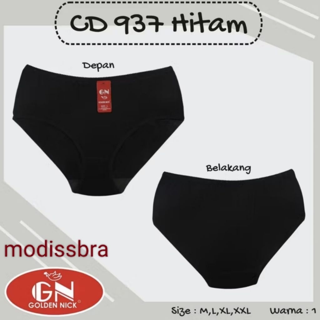 Golden Nick - Cd Wanita Polos GN 937 KHUSUS HITAM