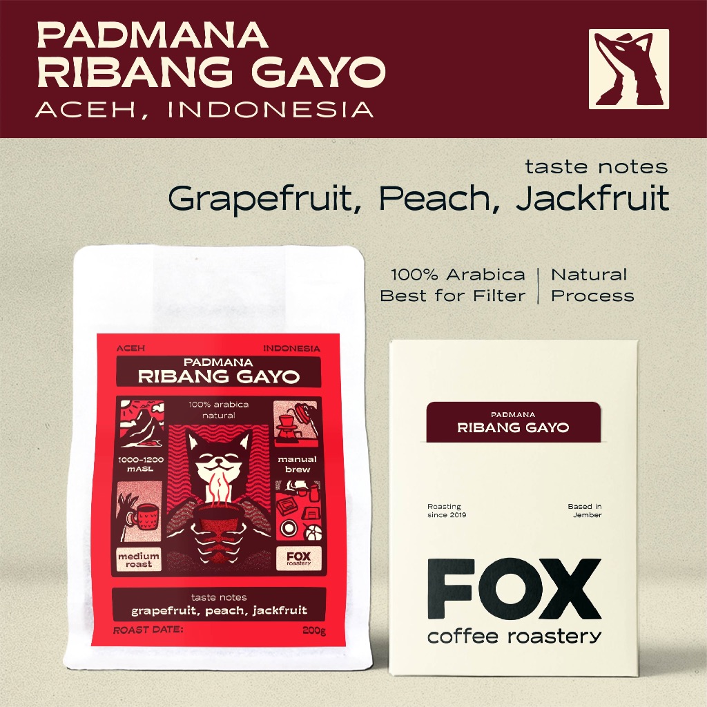 

Padmana Ribang Gayo | Single Origin Arabica Coffee Roast Beans