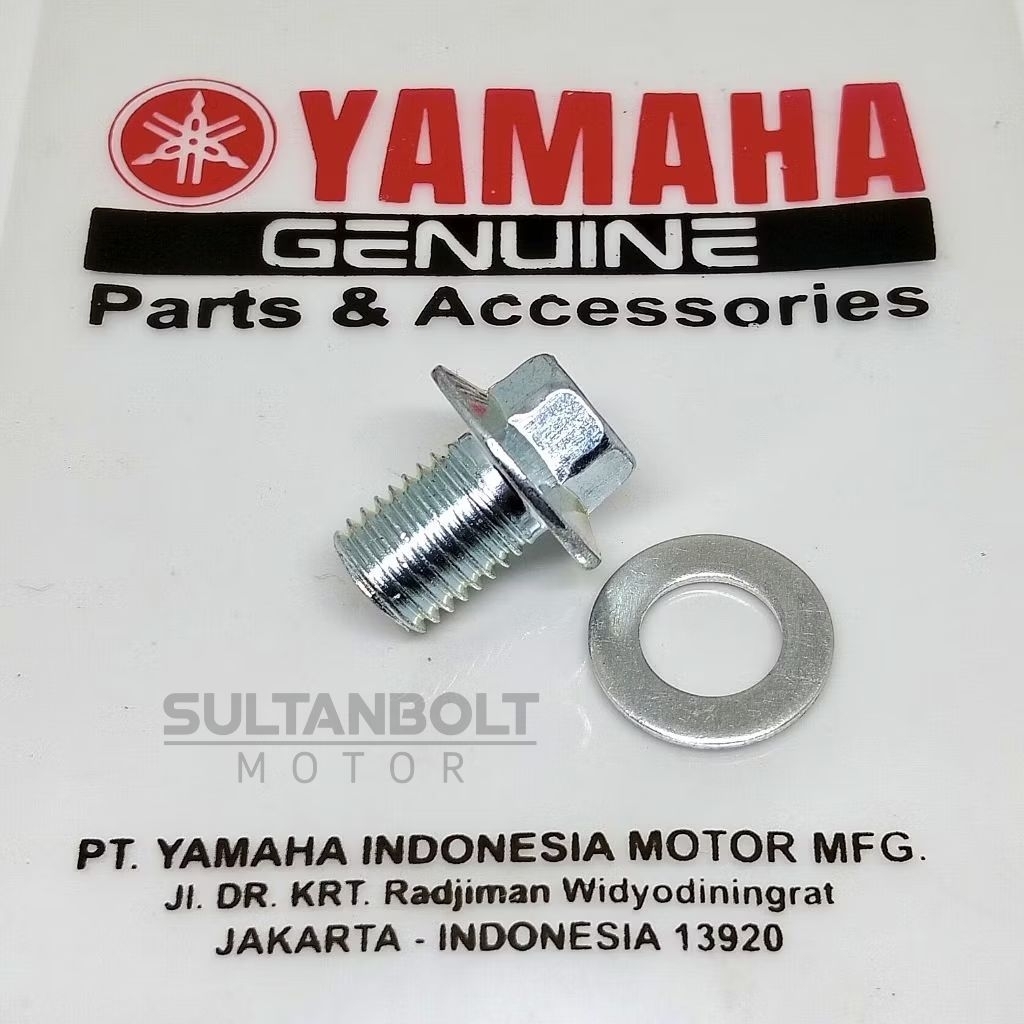 New Baut Tap Oli Baut Pembuangan Oli Mesin Bawah Yamaha Mio/Vega/Jupiter/Scorpio/Nmax/Aerox DLL