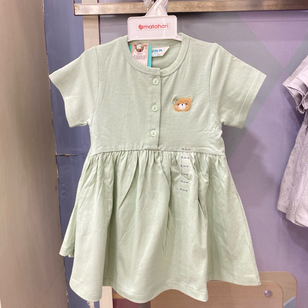 LITTLE M baby dress baby size 0 bulan - 36 bulan