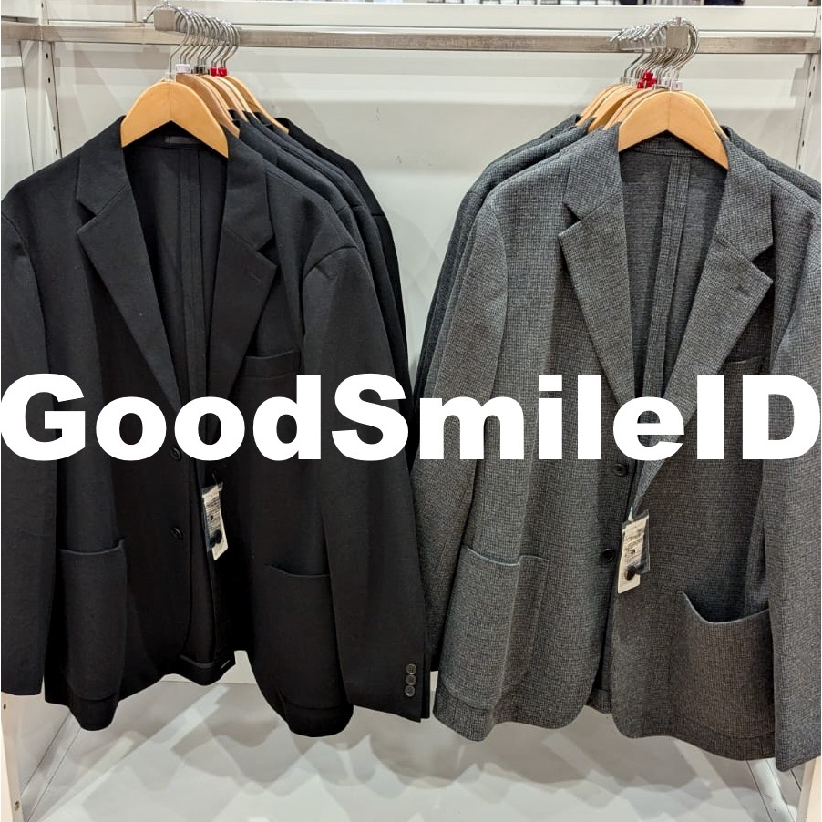 SALE Men Jaket Jaket Brushed Jersey Pria Wanita Unisex Jas Blazer Formal Kasual JASTIP UNIQLO SALE