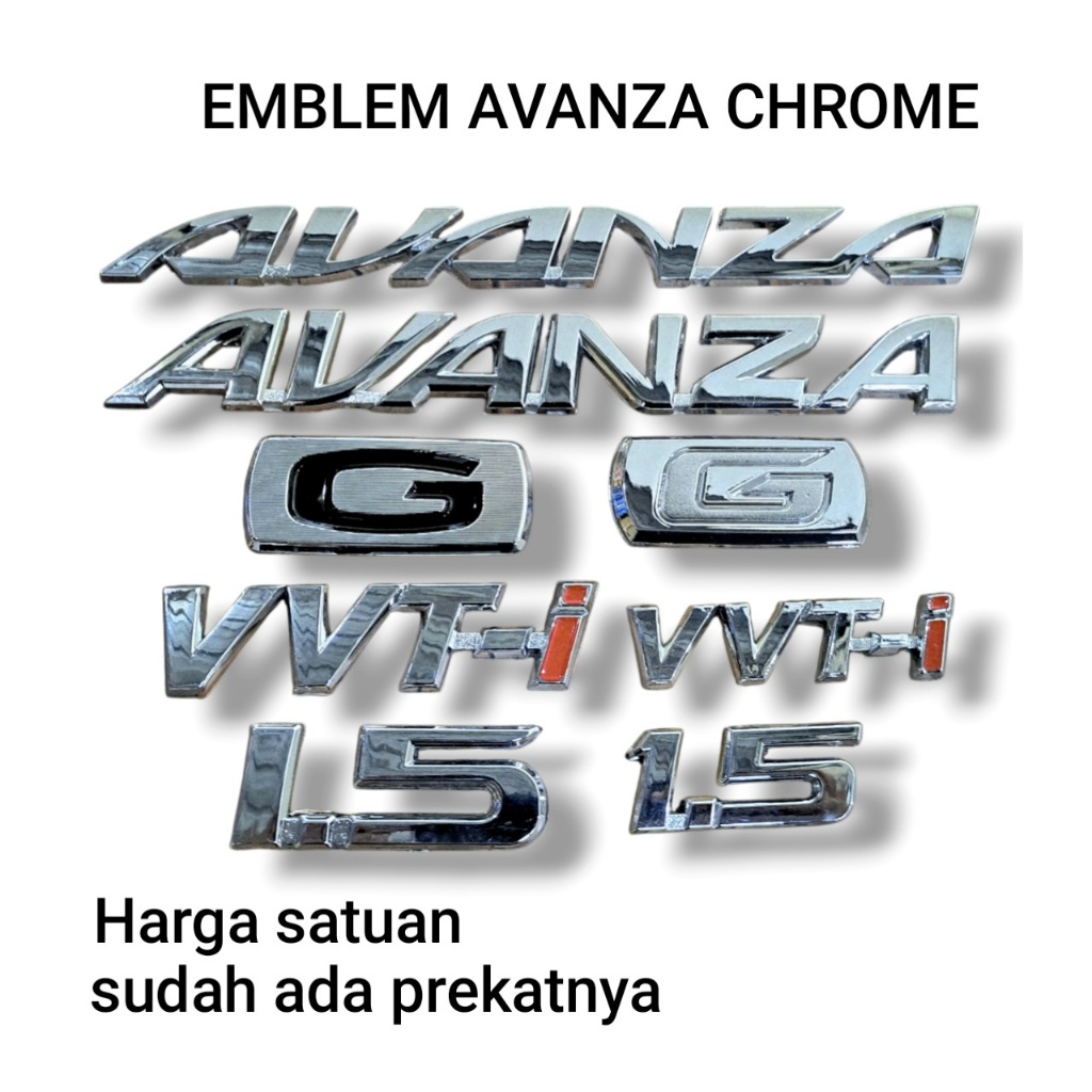 Emblem avanza all new 1.5 g vvti / emblem avanza lama old / Logo G avanza / emblem vvti / emblem ava