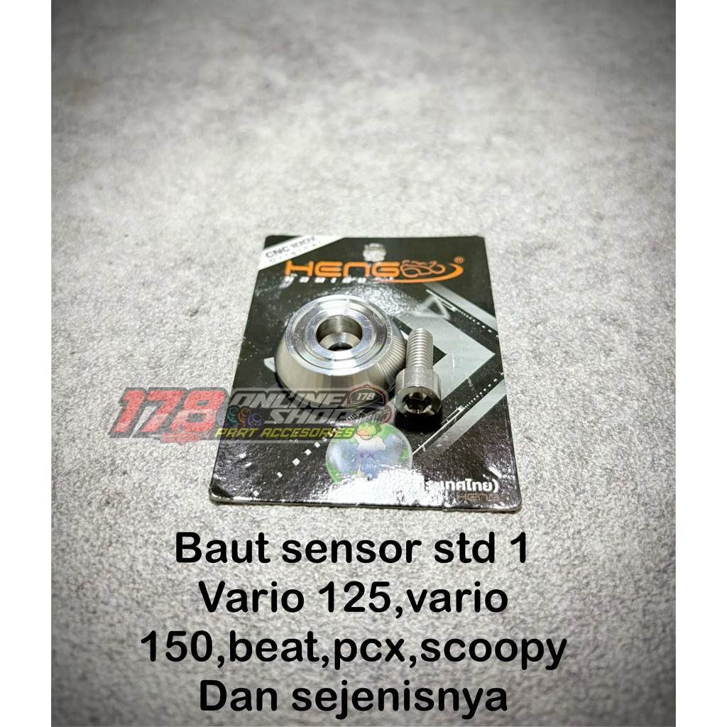 baut koin sensor idling stop vario 125,vario 150 dan sejenisnya stainless original heng