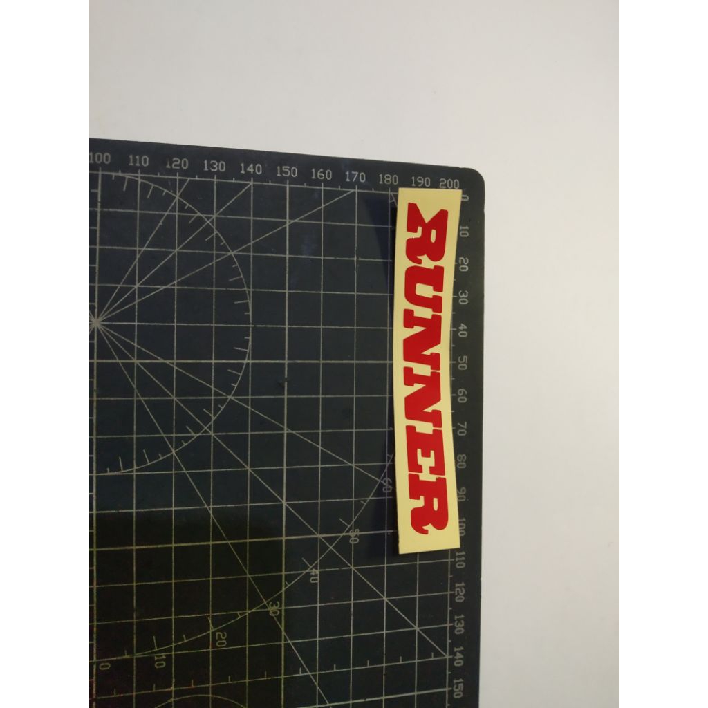 

stiker cutting runner