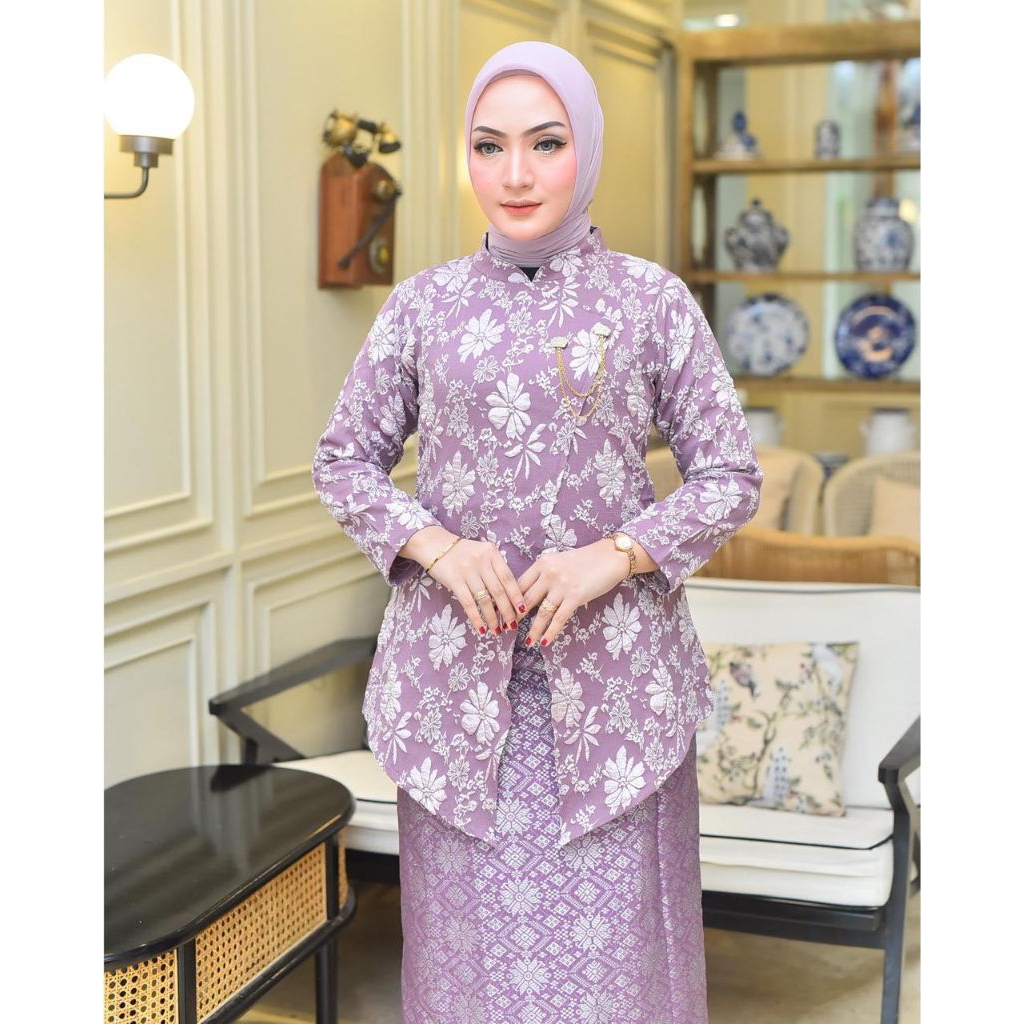 Kebaya Janggan Jaguard Free Bross, Kebaya Janggan Kretek, Kebaya Jawa