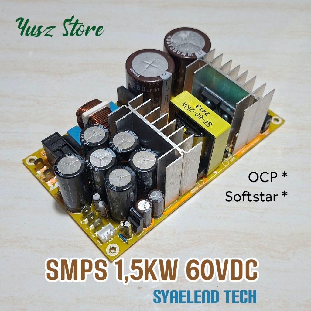 SMPS 1,5KW CT 60VDC Syaelend Tech 1.5KW 60 VDC 1500w power supply unit