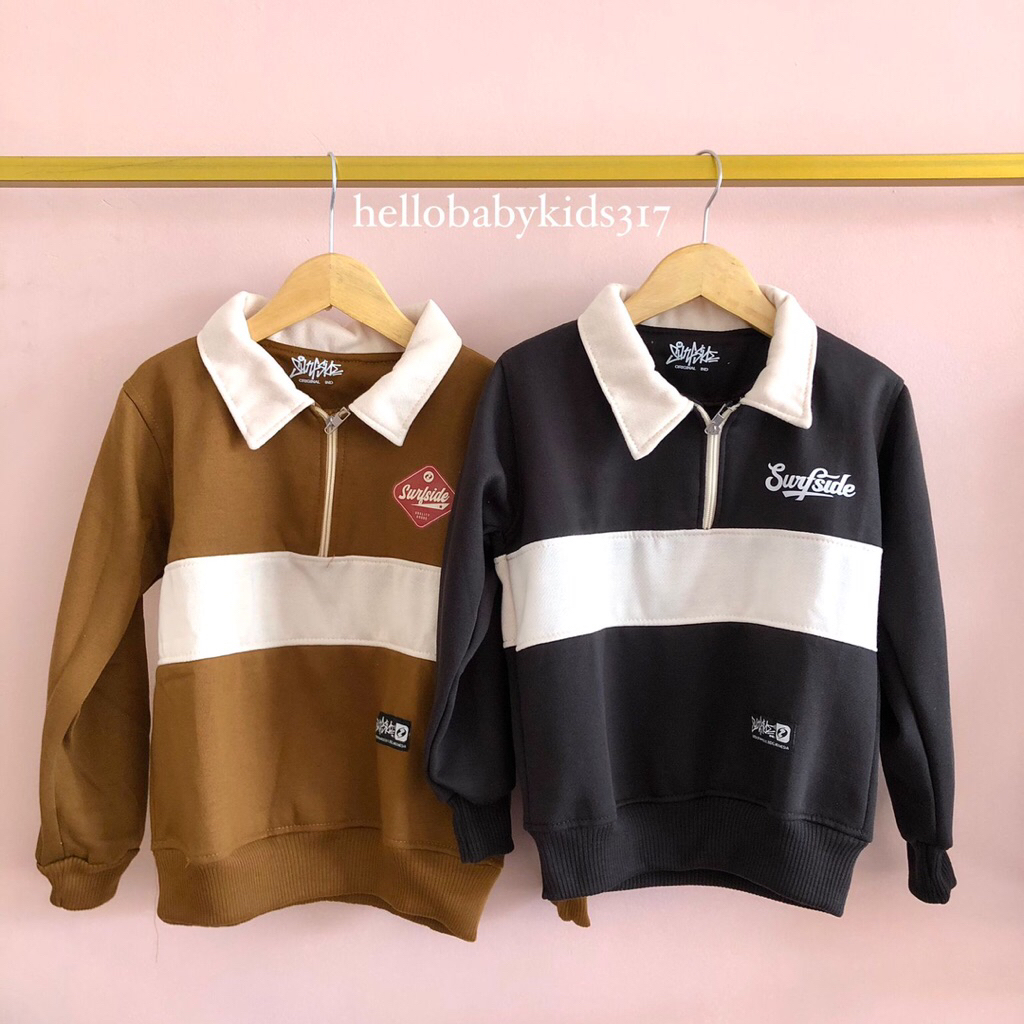 Jaket Anak Laki-Laki & Perempuan Rugby Berry Kekinian Unisex 1-8 tahun | Hoodie Anak Cowok Cewek | B