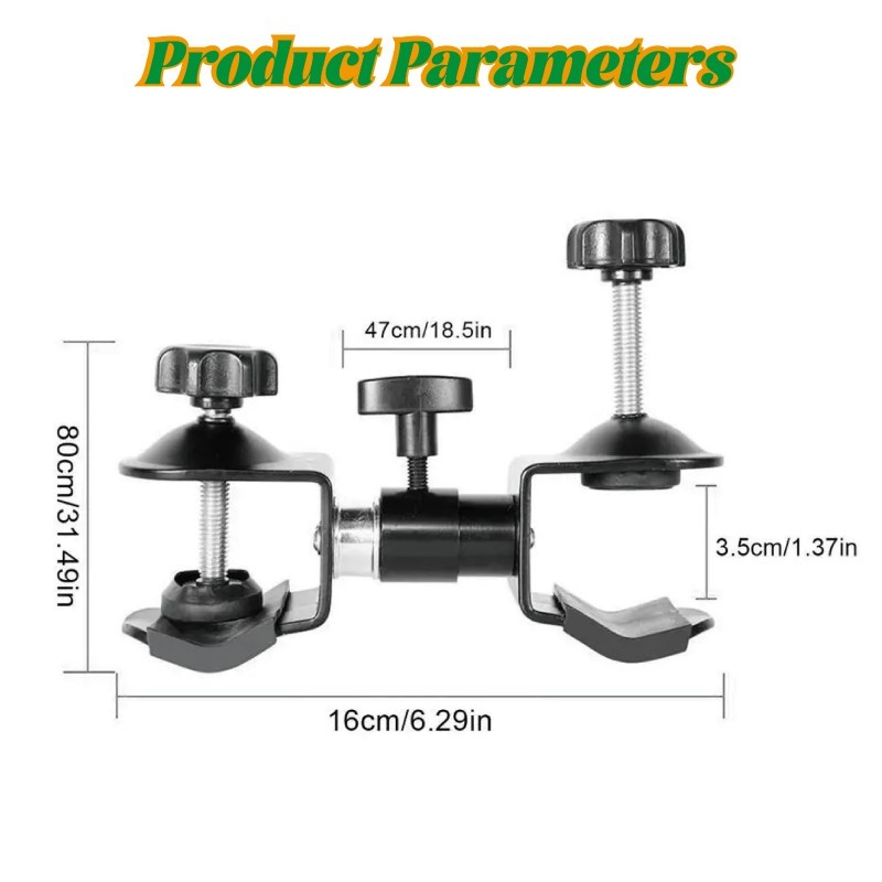 Holder Payung Pegangan Tripod / Klip Bracket Payung Tripod/Jepit Holder Payung Untuk Tripod Light