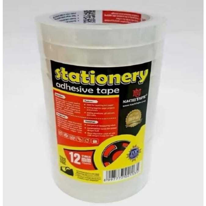 

(1 SLOP Isi 6 BIJI) Isolasi kecil / Stationery tape NACHI SHR 24mm x 72 yard