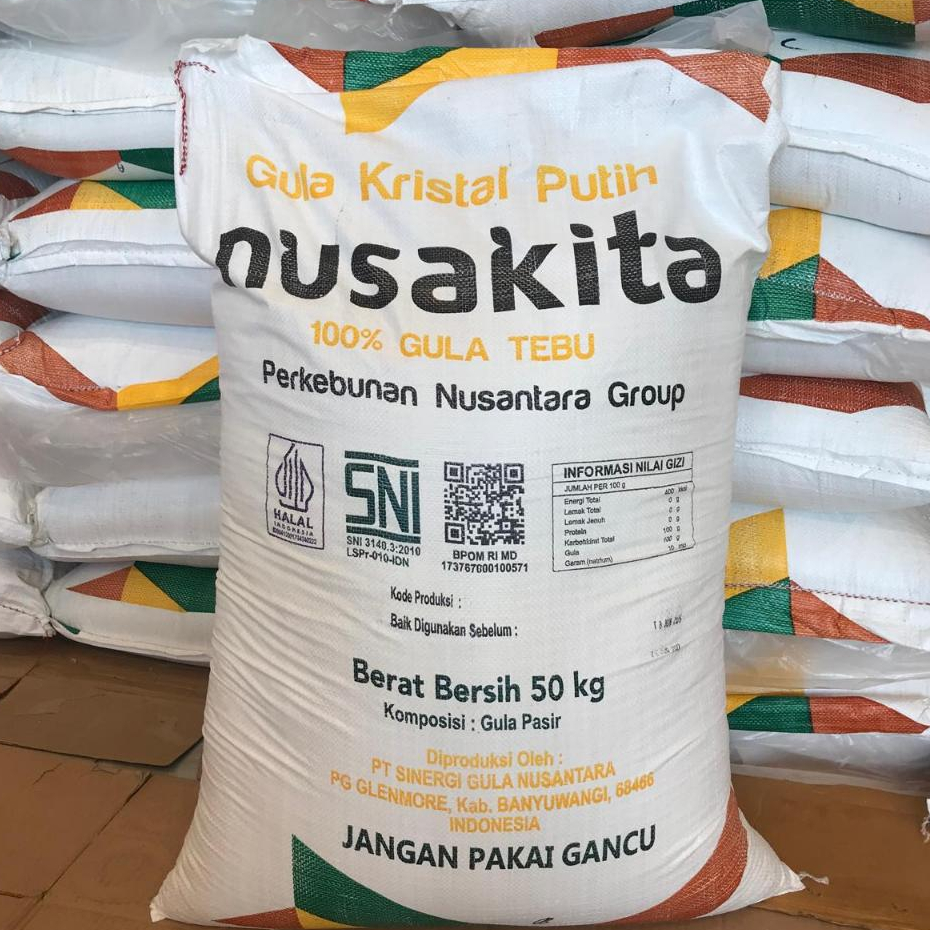 

MP GULA PASIR MERK NUSAKITA 1 KARUNG 50 KG LANGSUNG KIRIM