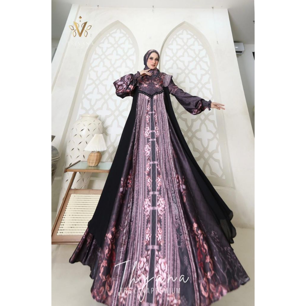 (COD) New Gamis Syari Thyana Series by Trevana Collection