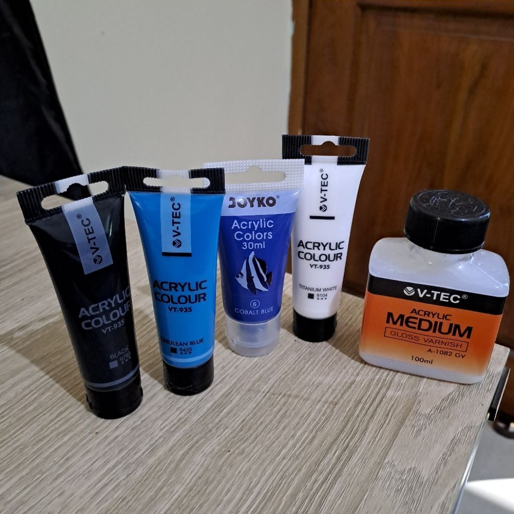 

[PRELOVED] Cat Akrilik | acrylic color | Joyko | V tec | BISA COD AREA SOLO