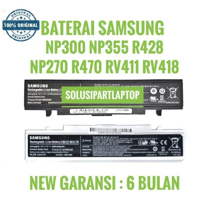 Baterai laptop Samsung R428 Np355 Np355e4x Np300 ORI