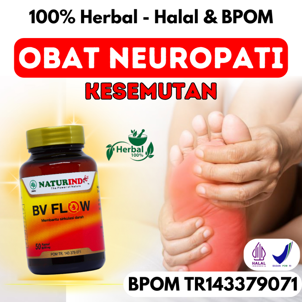 Obat Kesemutan Kebas Menjalar Neuropati Kaki Panas Pelancar Penyumbatan Darah Bv Flow