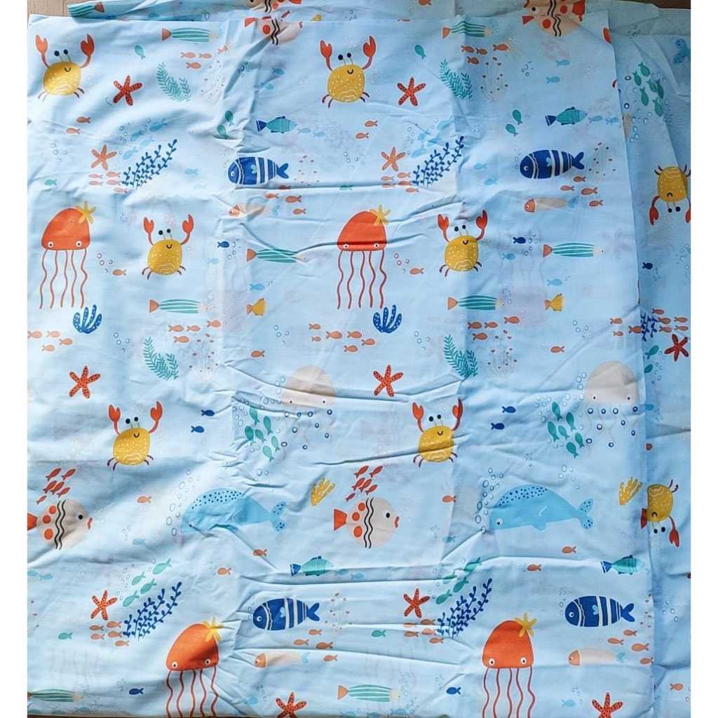 Baju Medis /Baju Dokter /Baju KoAs/ Baju Perawat / Baju Nakes katun motif hewan laut