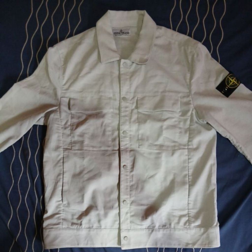 second overshirt stone island cream