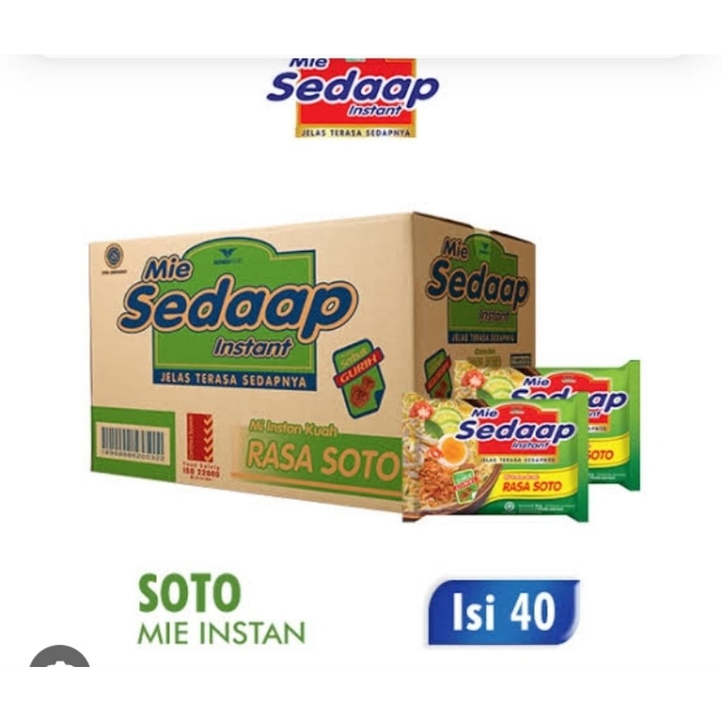 

Mie Sedap Rasa Soto isi 40pcs 1dus
