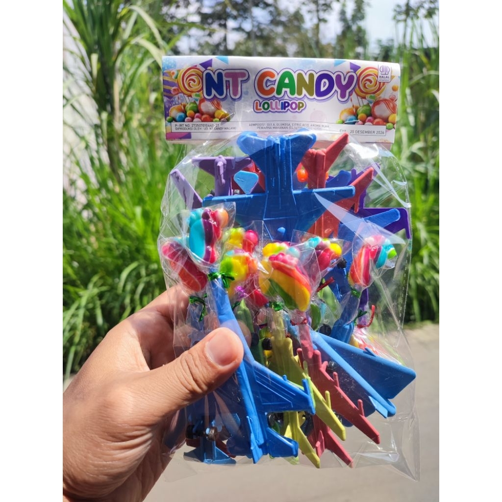 

permen hadiah PESAWAT TEMPUR 1 pack isi 20 pcs