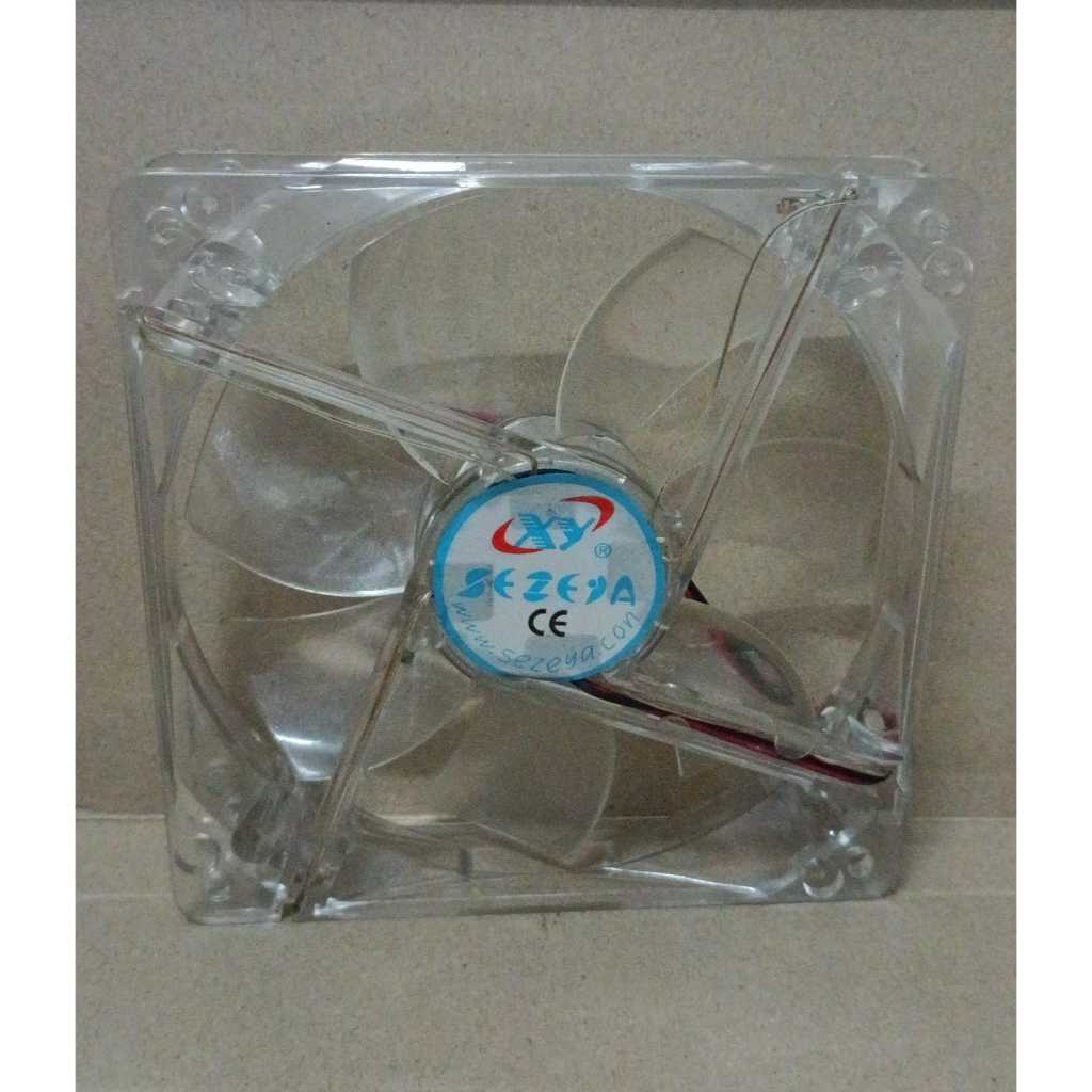 8343 fan kipas 12v 12volt 12x12 12cm dc rgb lampu sleeve bearing