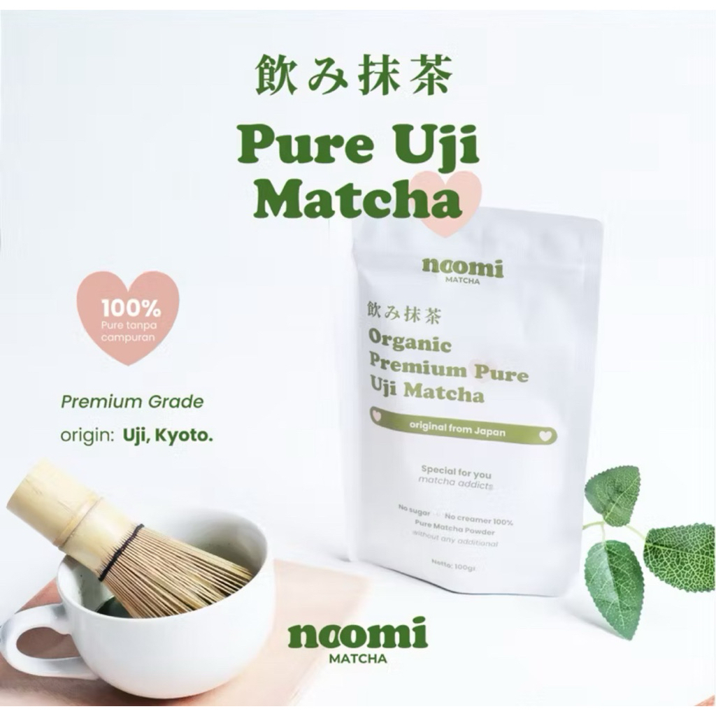 

Noomimatcha Pure Matcha Powder Premium Grade 100gr | Noomi Matcha 100% Pure Matcha no Additional