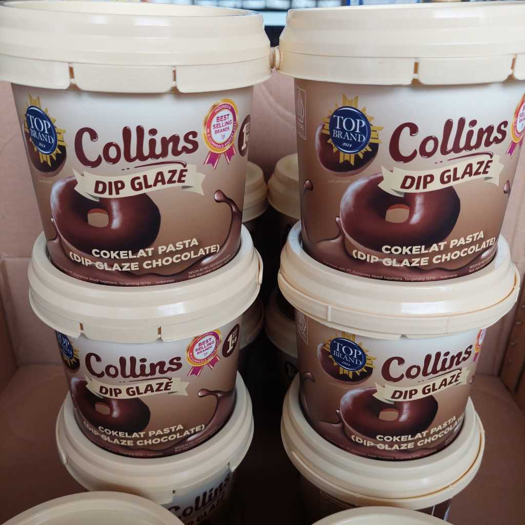 

Collins Dip Glaze Chocolate/Cokelat Pasta Kemasan 1 Kg