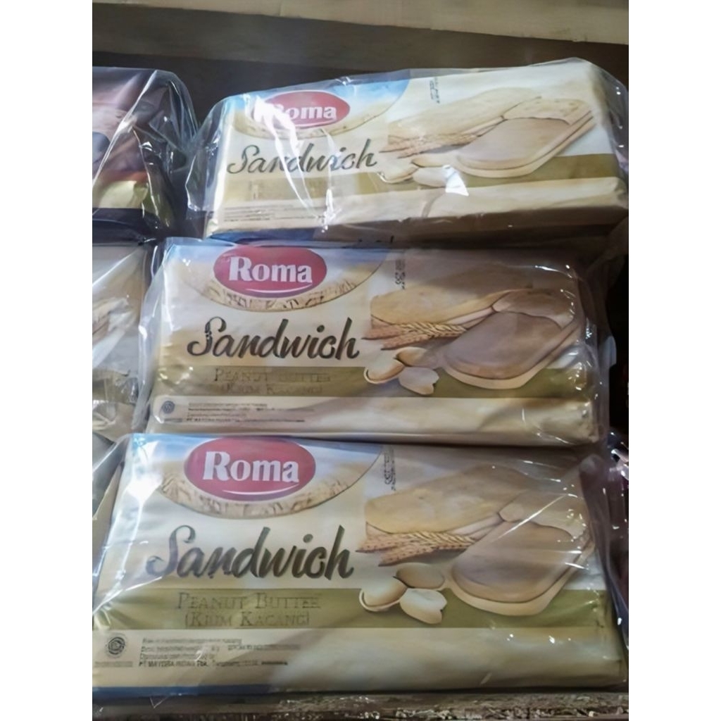 

Roma Sandwichi Peanut Butter 157 gr isi 5 Bungkus Per Pack