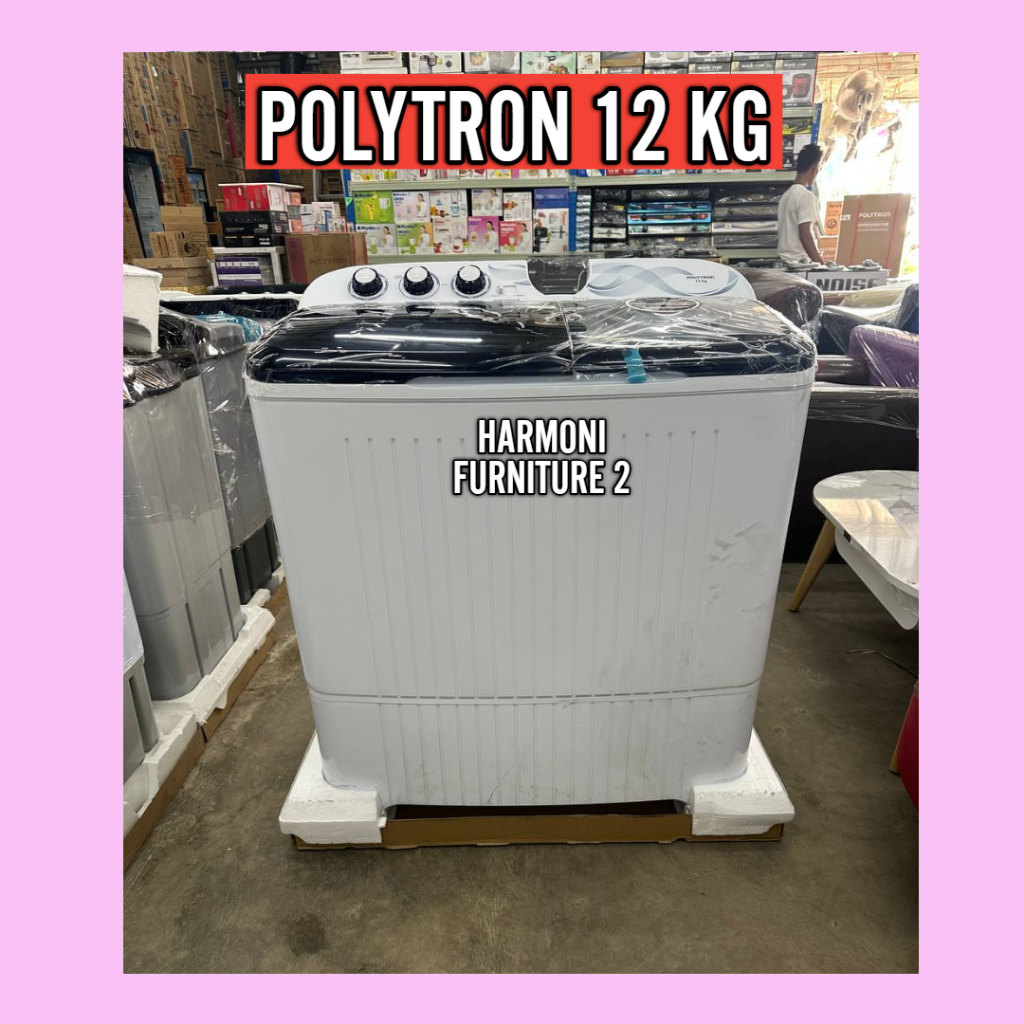 MESIN CUCI POLYTRON 12 KG 1203X MESIN CUCI POLYTRON 2 TABUNG 12 KG