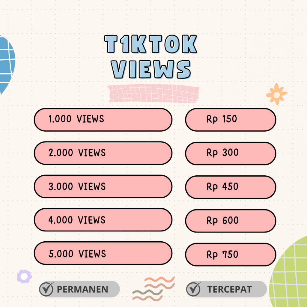 Jual View TikTok Murah | 1000 - 5000 Views | Jasa Penambah Penonton
