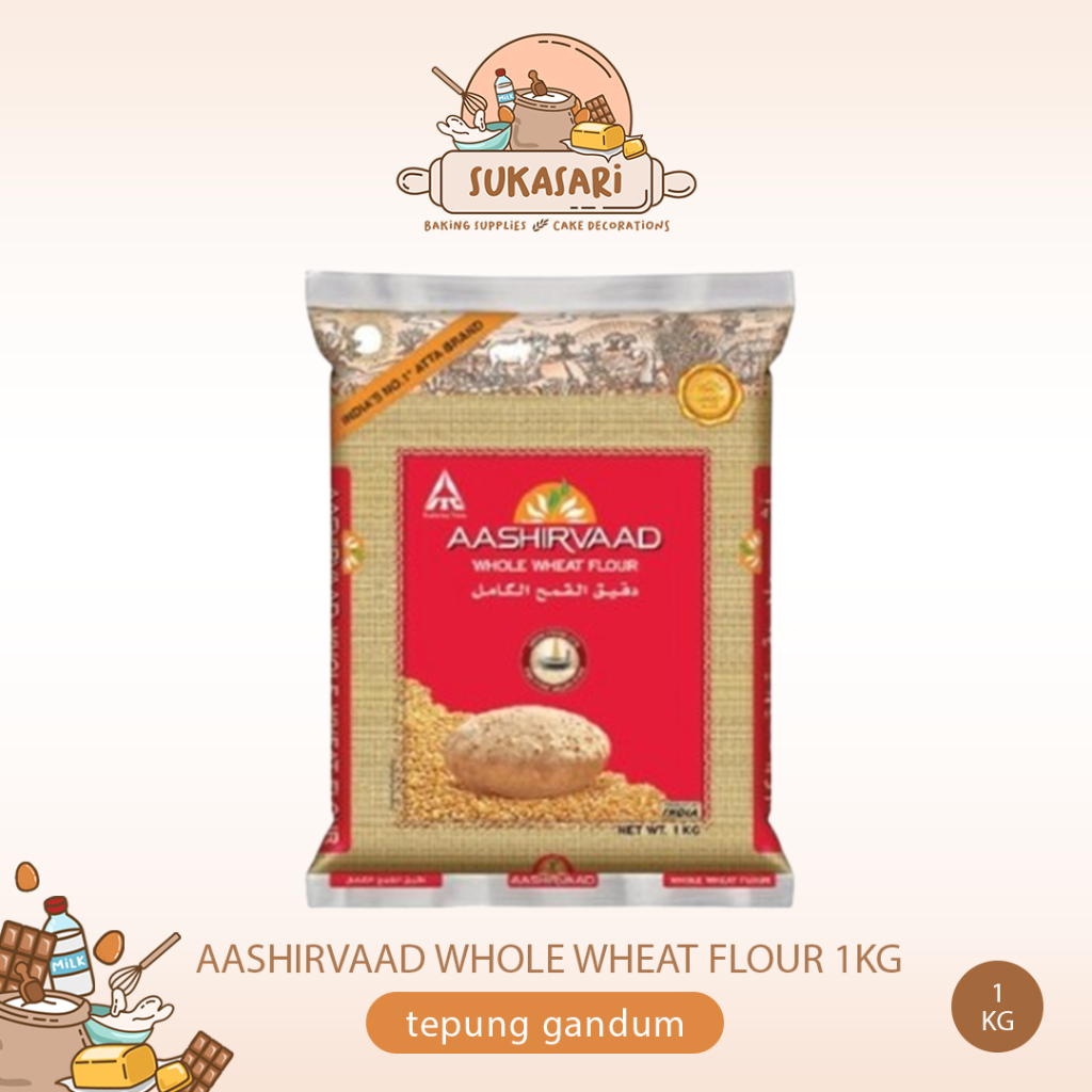 

AASHIRVAAD Tepung Gandum 1kg / Whole Wheat Flour 1kg ashirvad atta