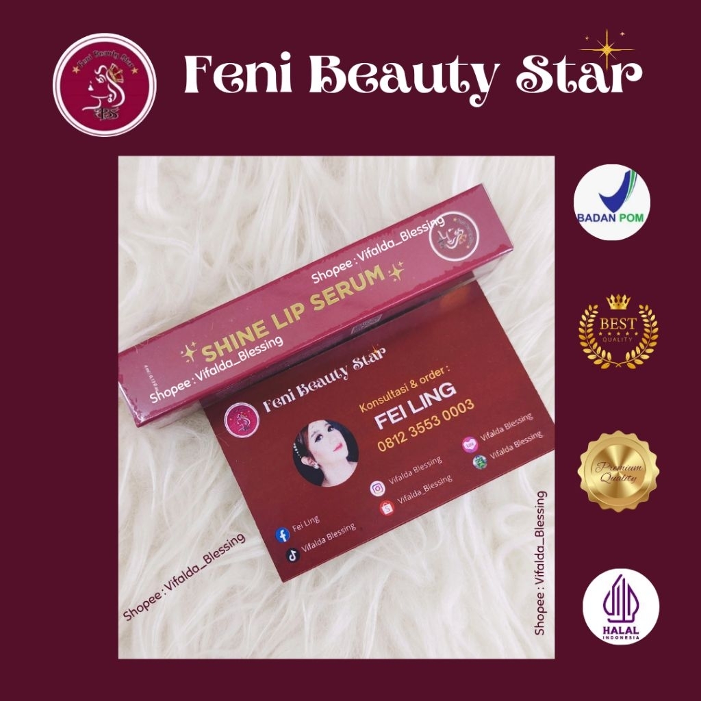 FBS Skincare Shine Lip Serum BPOM Halal