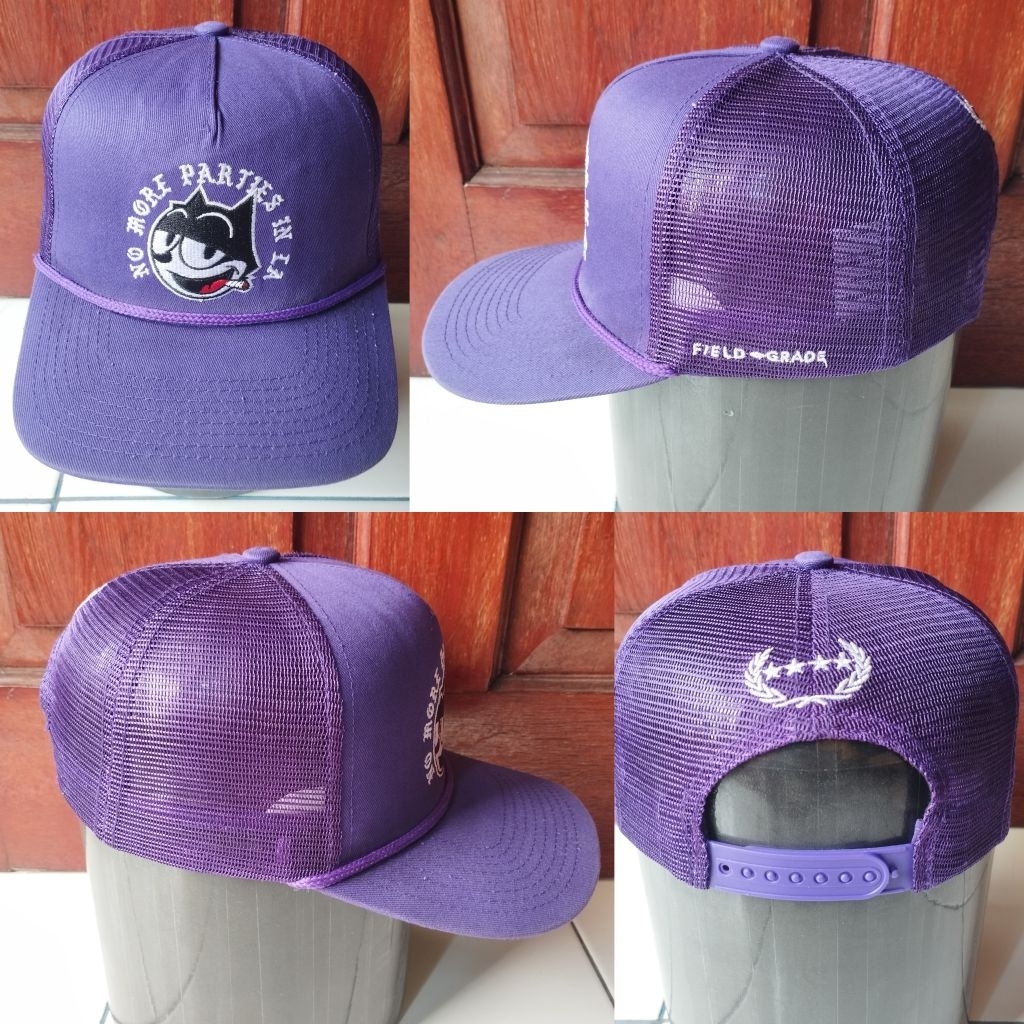 Topi snapback vintage trucker jaring FELIX second preloved