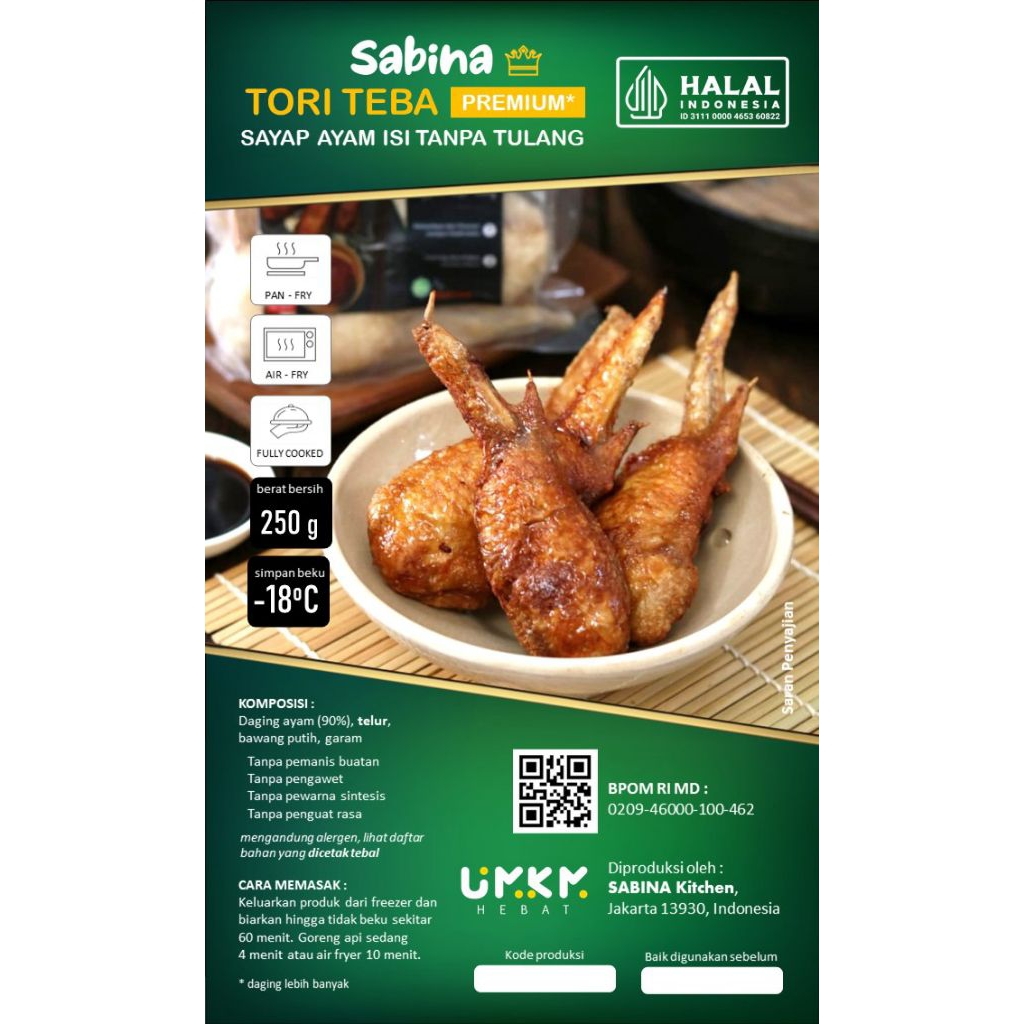 

Bento-Sayap-Isi-Daging-Ayam-NonMSG-Berkah-Chicken-Gluten-Free-Frozen