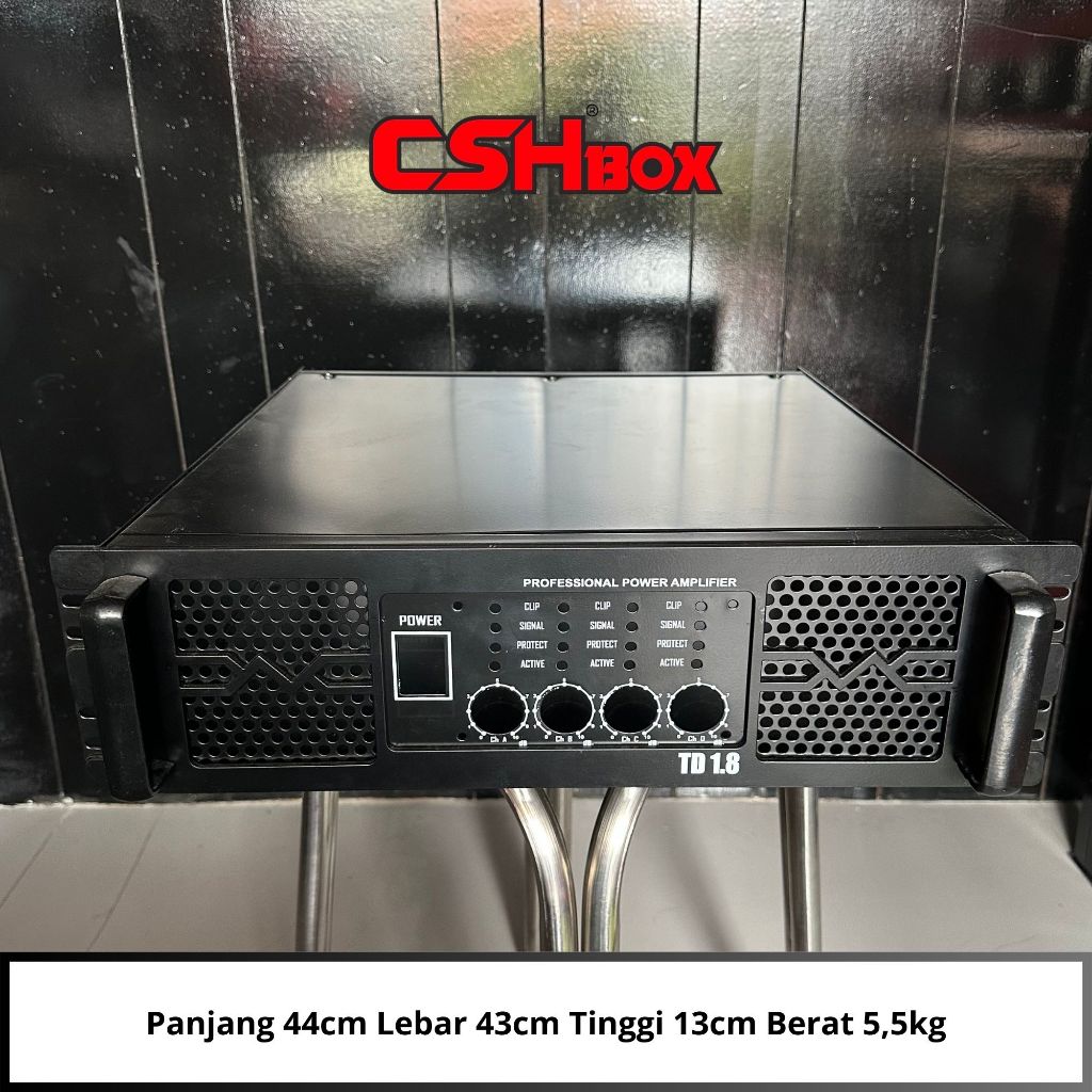 Box Power Amplifier CSH Ukuran 3u 4channel Seri TD, GB, XMAX (box 3u) 4ch
