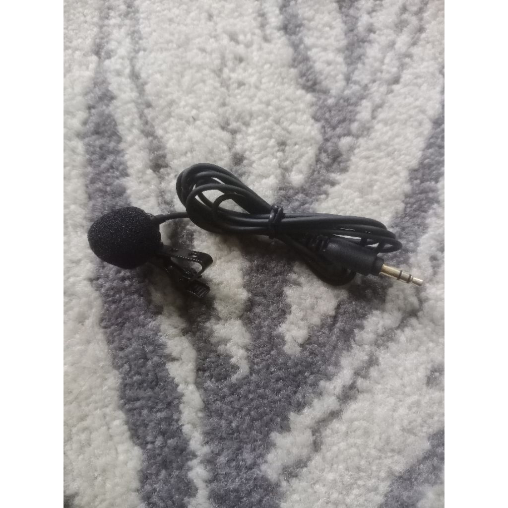 Microphone Clip On kabel ke android hp atau untuk spare part mic clip on transmiter wireless mic 
