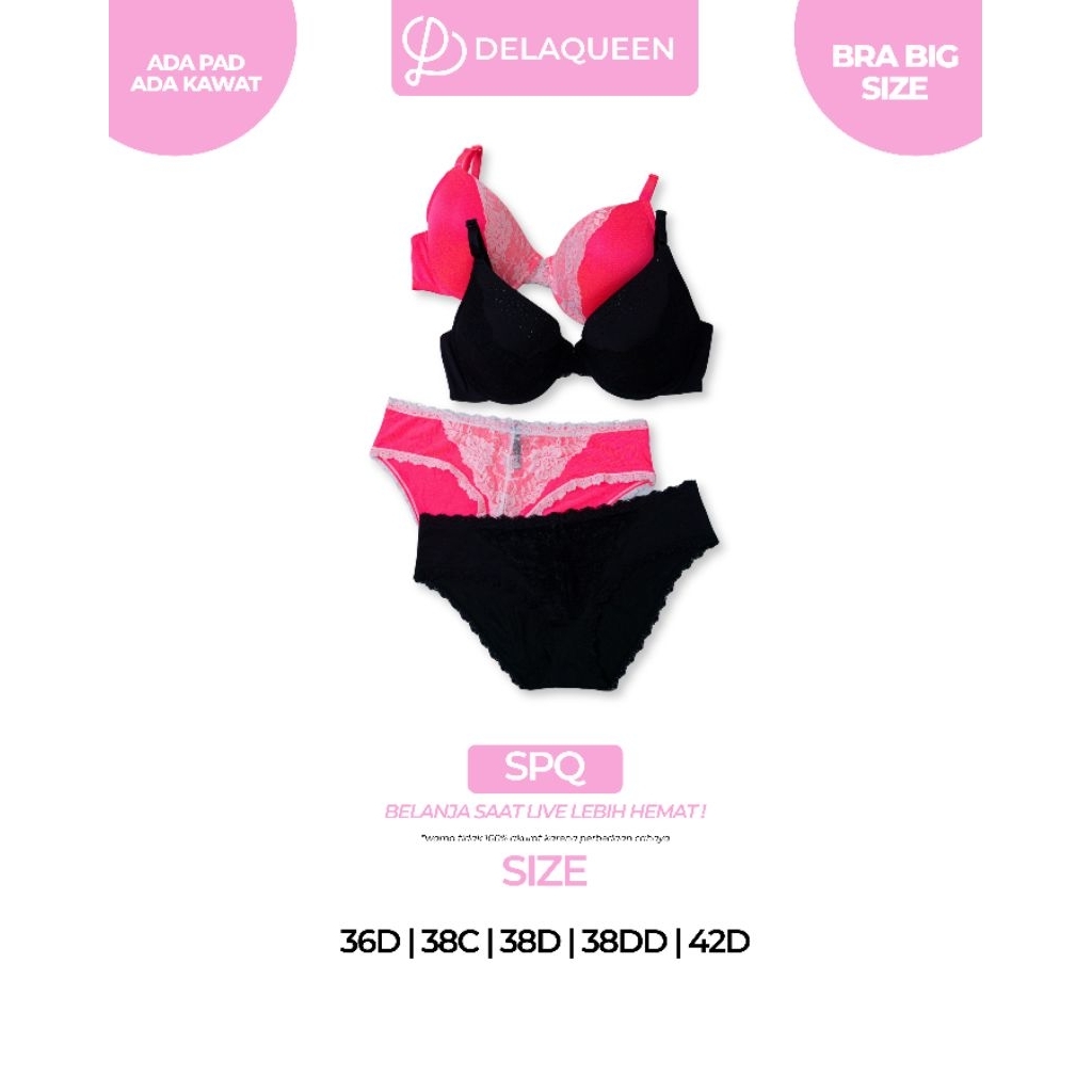 Delaqueen | BRA SET BiG SIZE  Bra Big Size Bra Jumbo Bh Big Size 36 38 42 SPQ