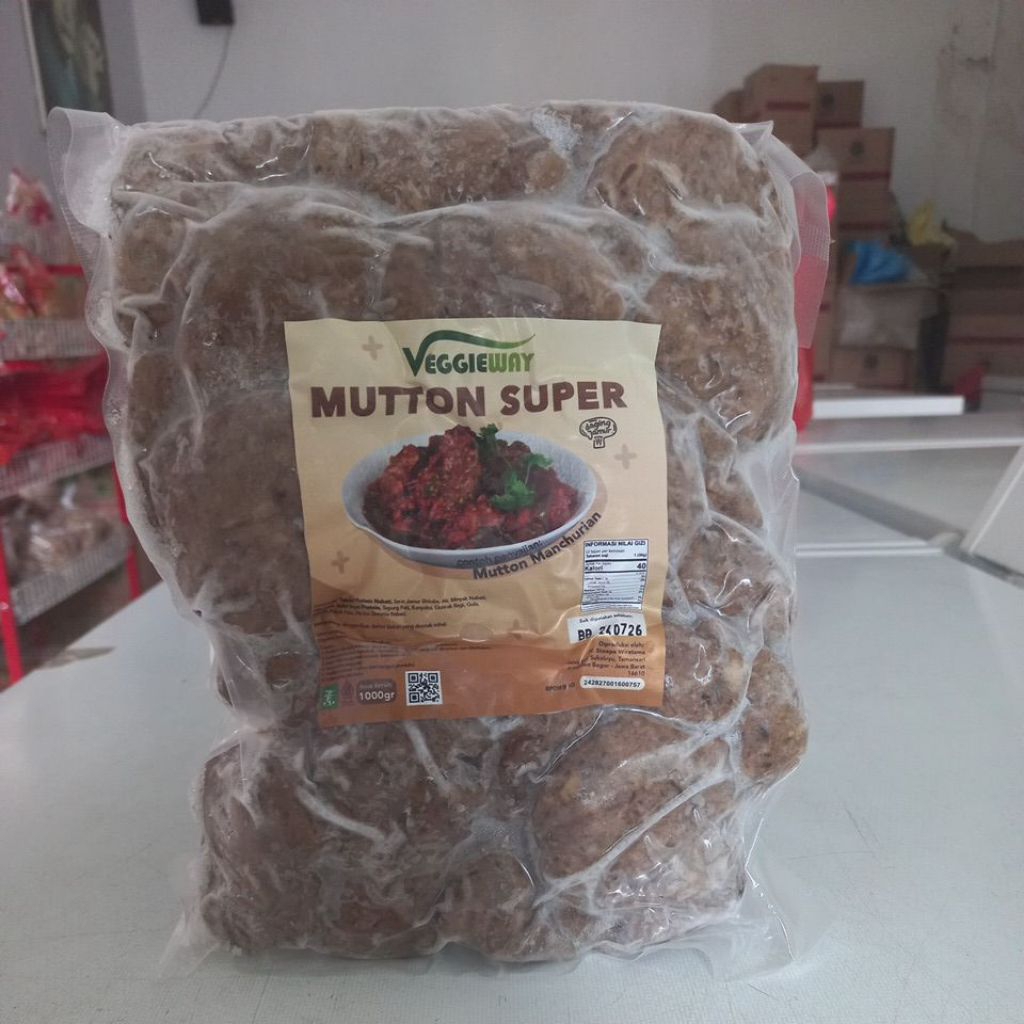 

[FROZEN][INSTANT ONLY]Veggie Way Mutton Super 1kg