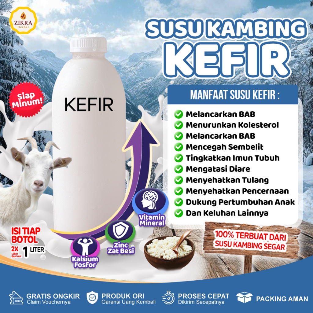 

Susu Kefir 100% Terbuat Dari Susu Kambing Asli Dan Murni Bagus Untul Melancarkan Pada Pencernaan Diare Sembelit Lancarkan Bab Isi 1 Liter