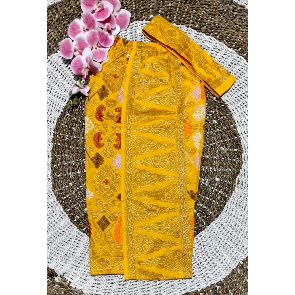 Kamen Bordir Anak Tanggung/Kamen Set Selendang/Kamen Anak/Kamen Tanggung